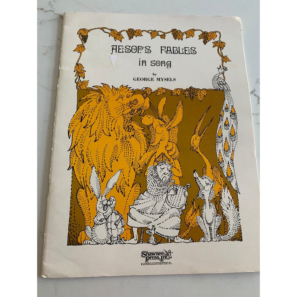 Aesops Fables, In Song, Vintage, George Mysels, Shawnee Press, Music Notes